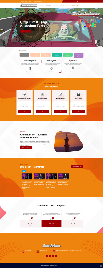 Anadolum TV Web Sayfası
