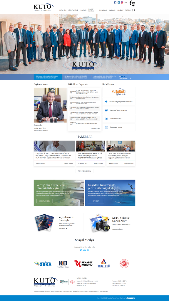 Kuşadası Ticaret Odası Web Tasarım